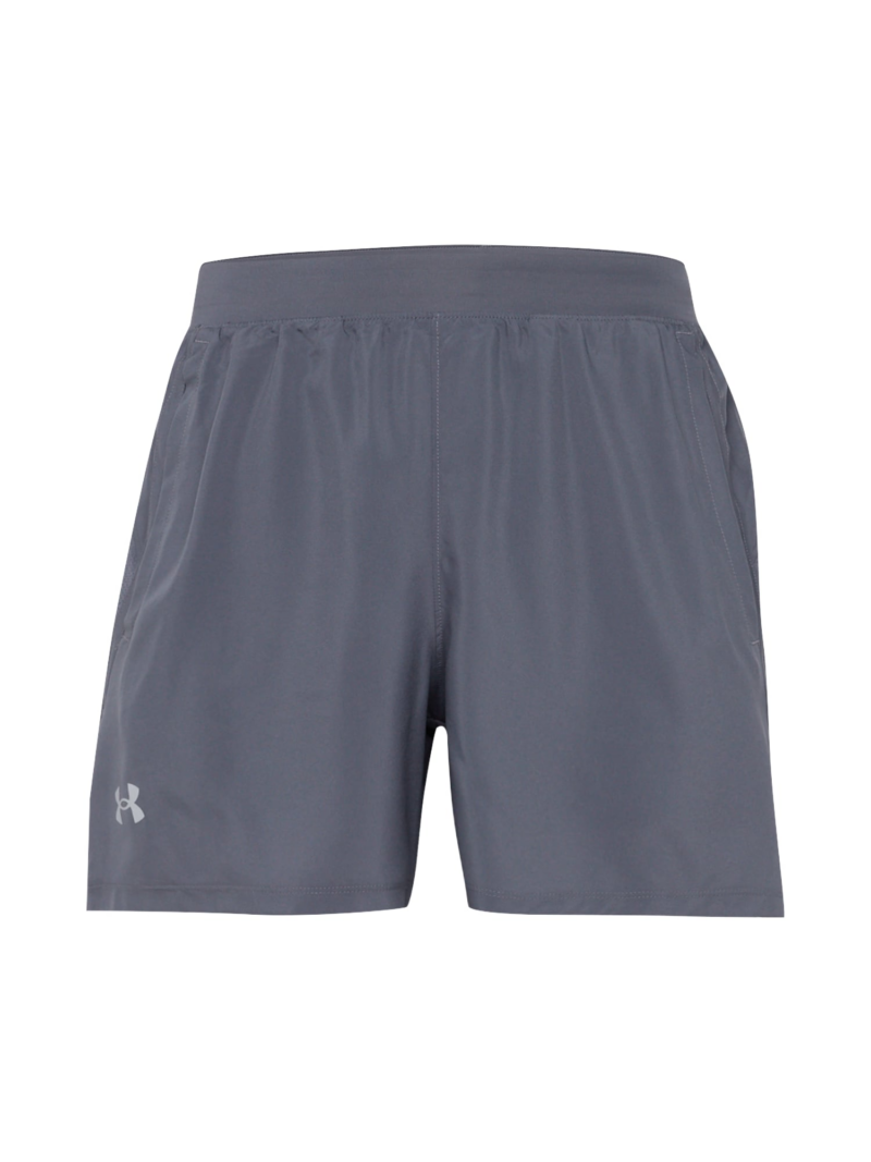 UNDER ARMOUR Pantaloni sport 'Launch 5'  gri / alb