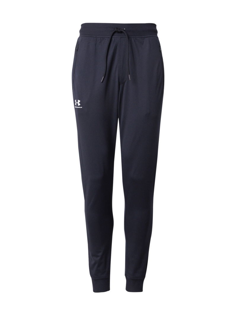 UNDER ARMOUR Pantaloni sport  negru / alb