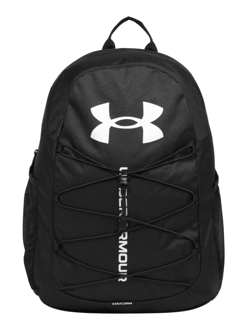 UNDER ARMOUR Rucsac sport 'Hustle'  negru / alb