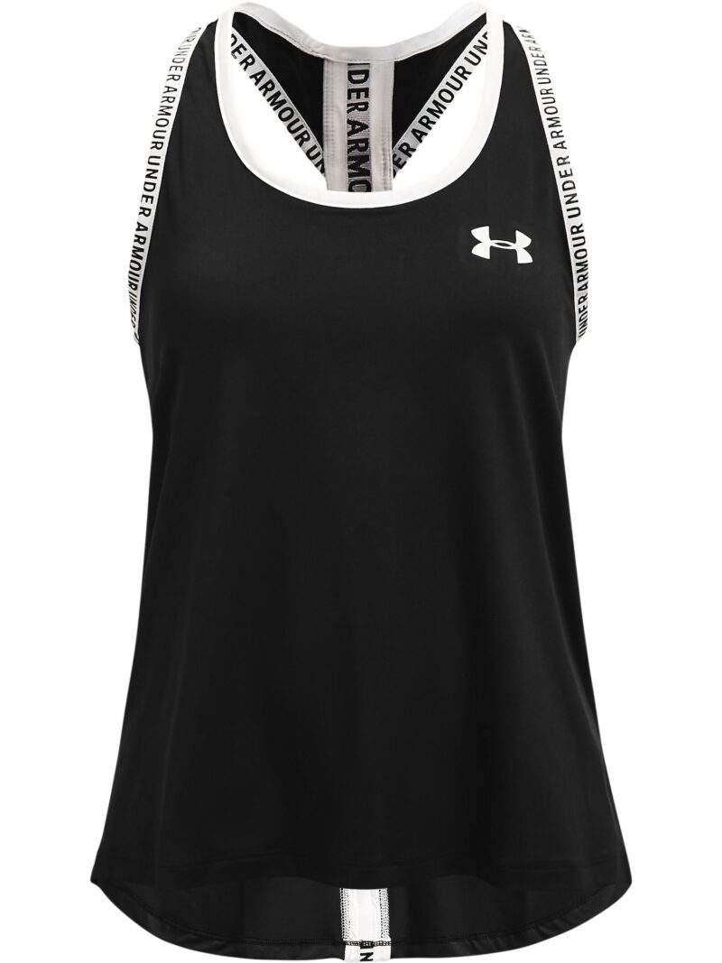 UNDER ARMOUR Tricou 'Knockout'  negru / alb