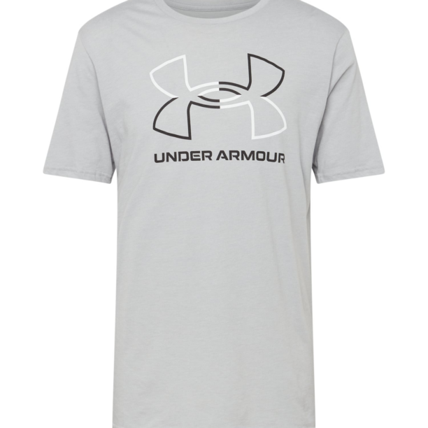 UNDER ARMOUR Tricou funcțional 'FOUNDATION'  gri / negru / alb