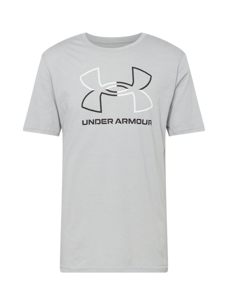 UNDER ARMOUR Tricou funcțional 'FOUNDATION'  gri / negru / alb