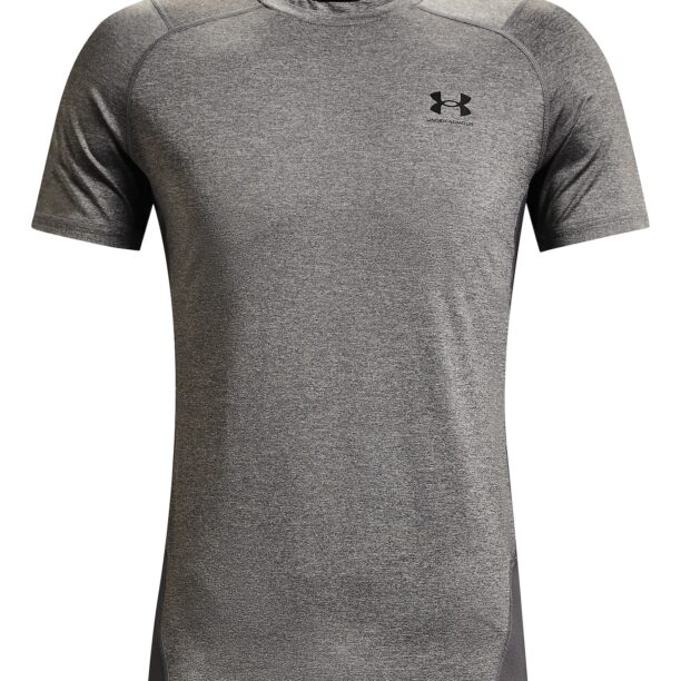 UNDER ARMOUR Tricou funcțional  gri închis / gri amestecat / alb