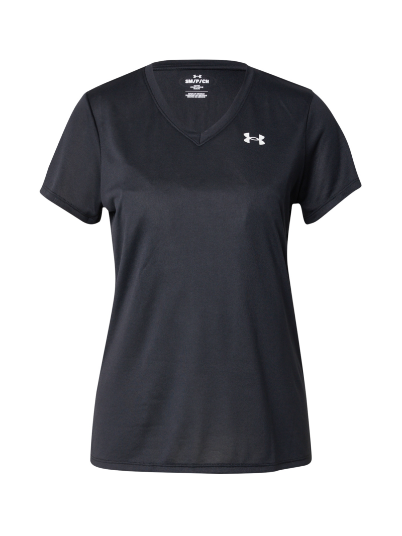 UNDER ARMOUR Tricou funcțional  negru / alb