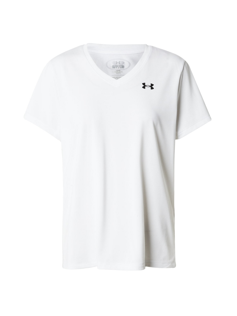 UNDER ARMOUR Tricou funcțional  negru / alb