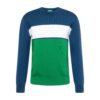 UNITED COLORS OF BENETTON Pulover  albastru cobalt / verde iarbă / alb