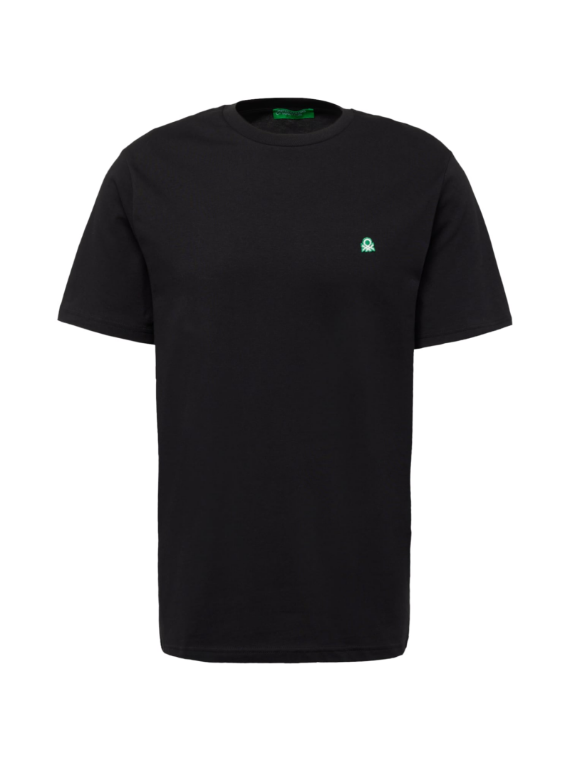 UNITED COLORS OF BENETTON Tricou  verde / negru / alb