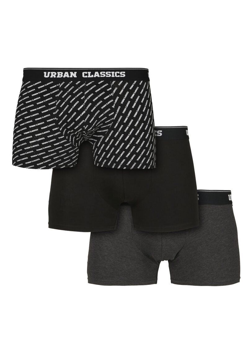 Urban Classics Boxeri  gri închis / negru / alb