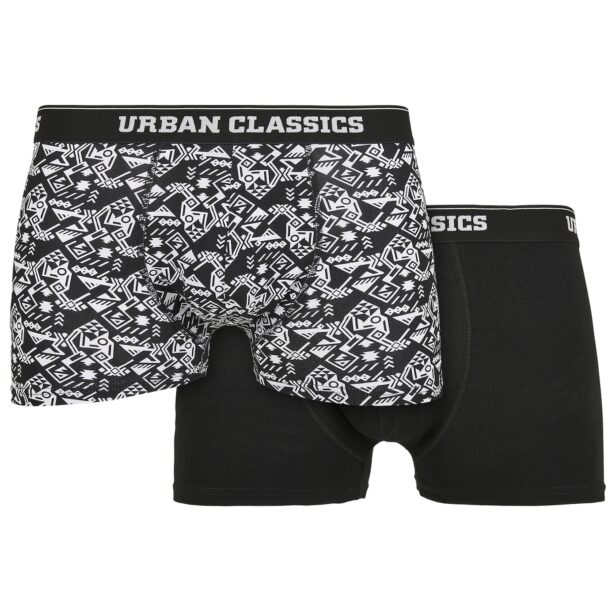 Urban Classics Boxeri  negru / alb