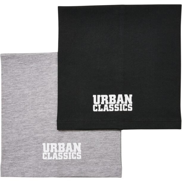 Urban Classics Fular  gri amestecat / negru / alb