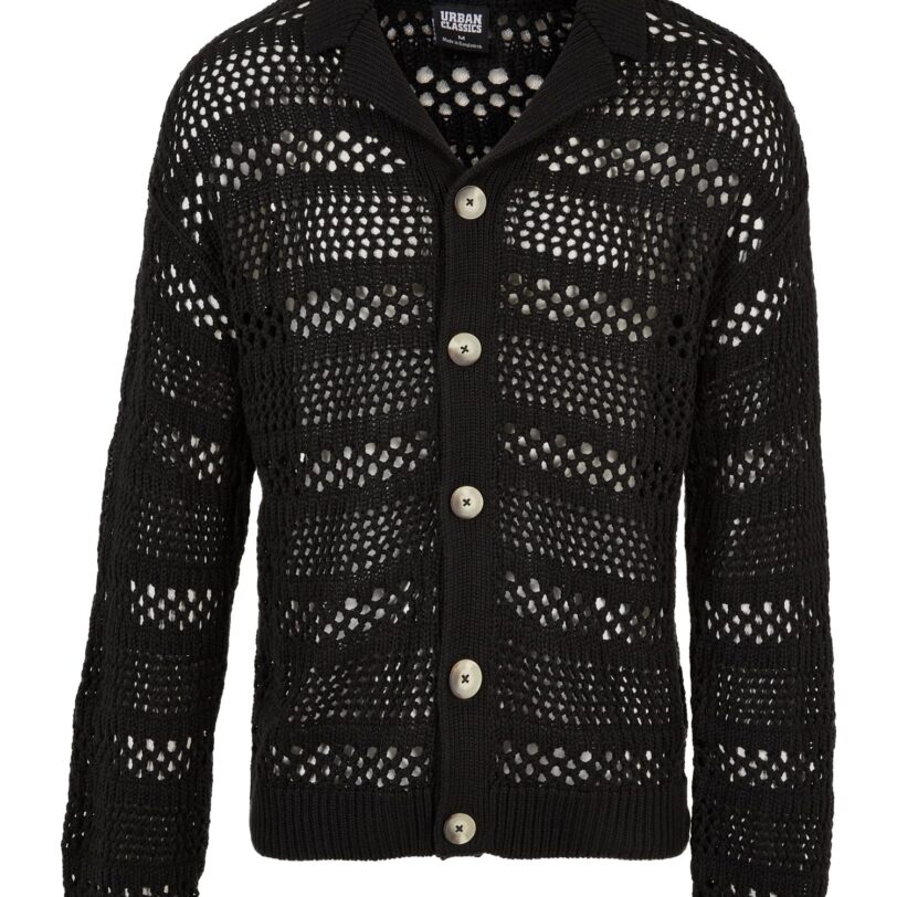 Urban Classics Geacă tricotată  negru