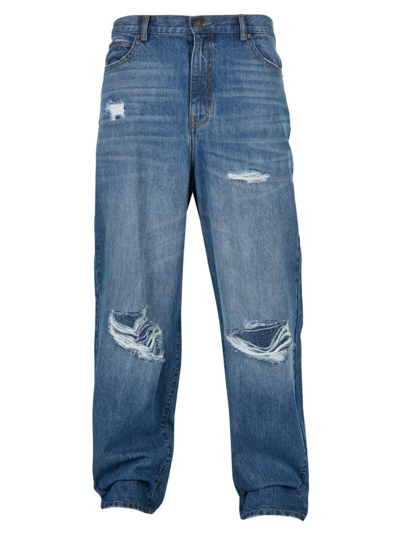 Urban Classics Jeans 'Distressed 90‘s'  albastru denim