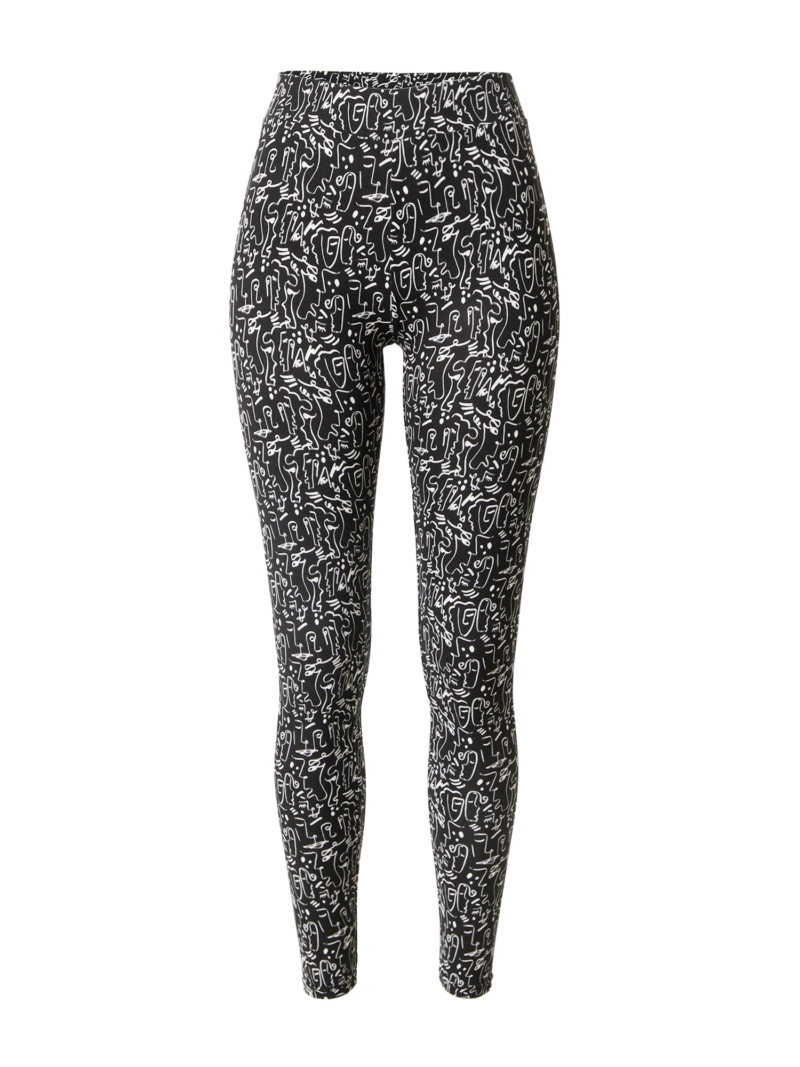 Urban Classics Leggings  negru / alb