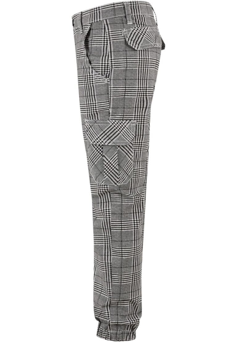 Original Urban Classics Pantaloni  gri / negru / alb