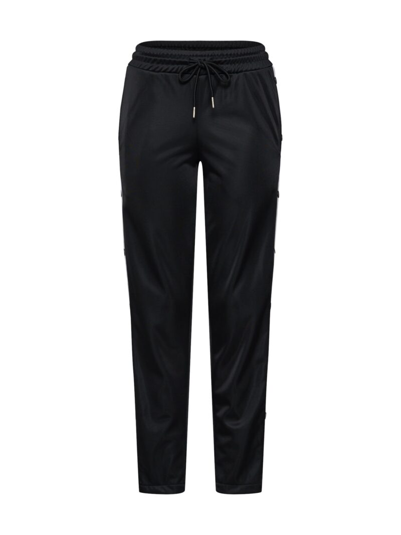 Urban Classics Pantaloni  negru / alb