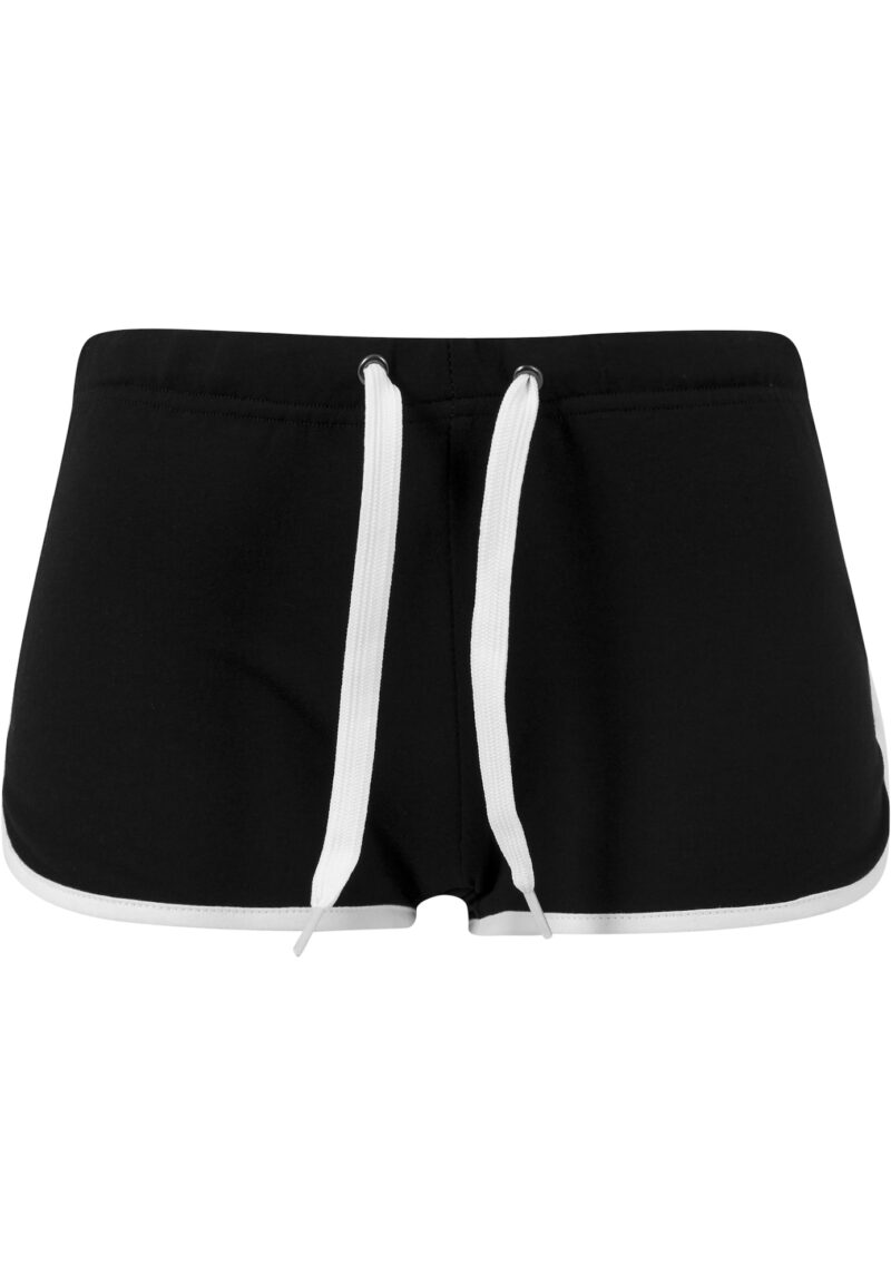 Urban Classics Pantaloni  negru / alb