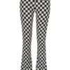 Urban Classics Pantaloni  negru / alb