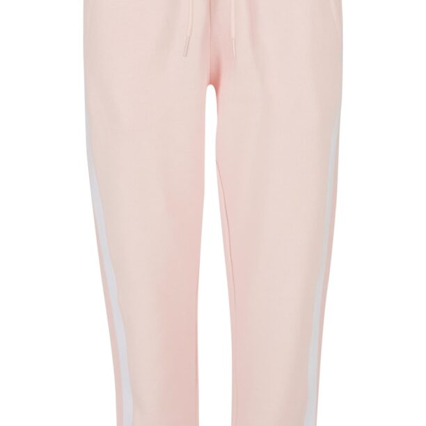 Urban Classics Pantaloni  roz deschis / alb