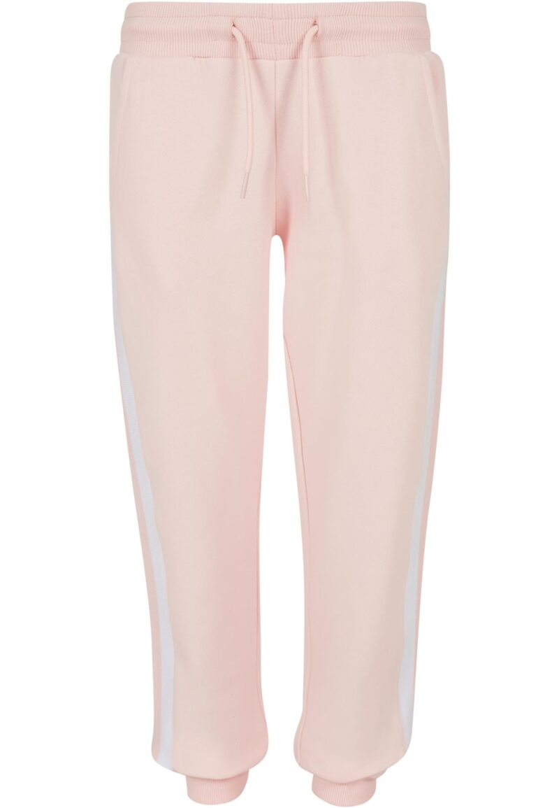 Urban Classics Pantaloni  roz deschis / alb