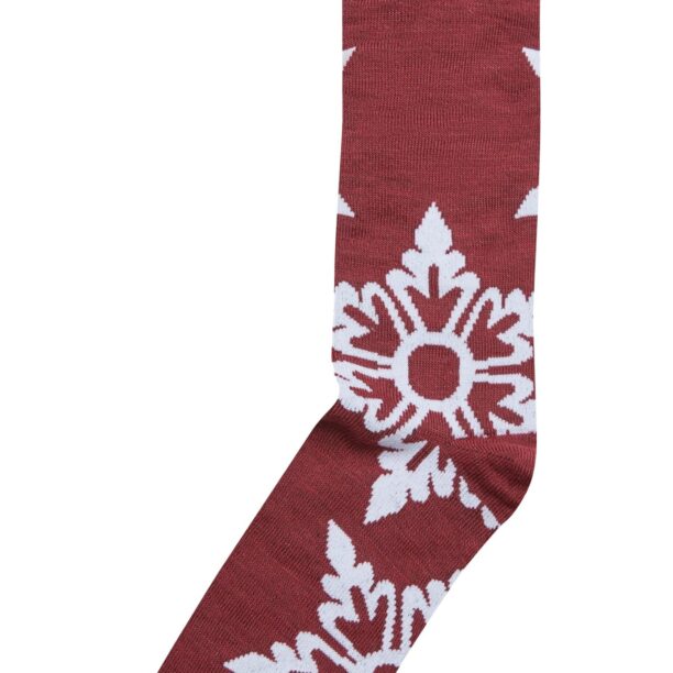 Cumpăra Urban Classics Șosete 'Christmas Snowflakes'  albastru / gri / roșu burgundy / alb