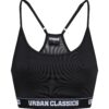 Urban Classics Sutien  negru / alb