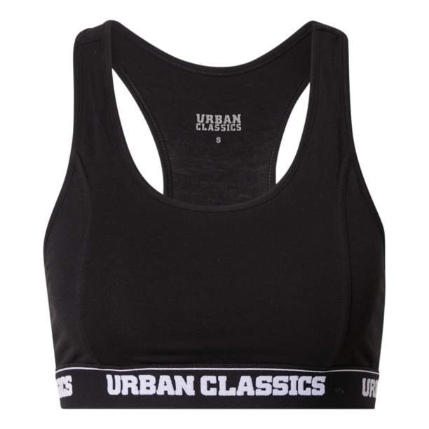 Urban Classics Sutien  negru / alb