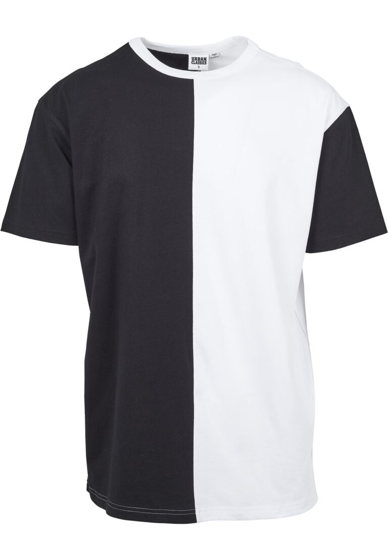 Urban Classics Tricou 'Harlequin'  negru / alb