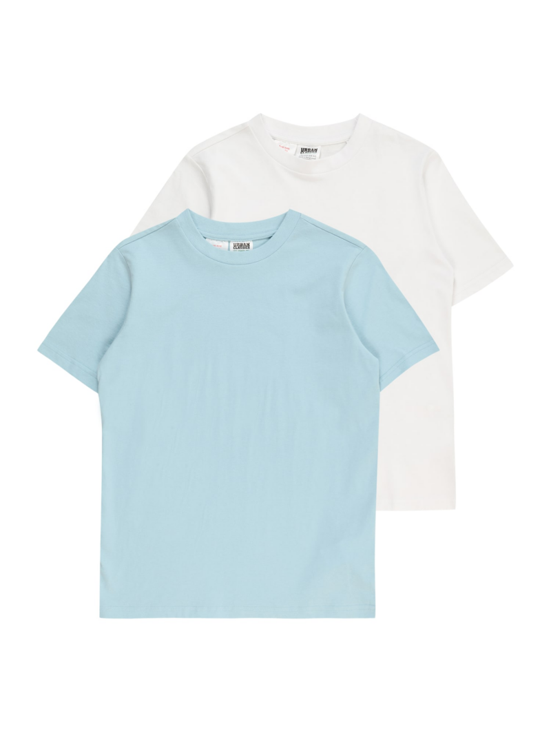 Urban Classics Tricou  albastru pastel / alb murdar