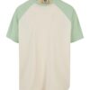 Urban Classics Tricou  bej / verde deschis