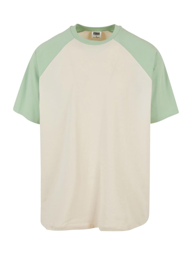 Urban Classics Tricou  bej / verde deschis