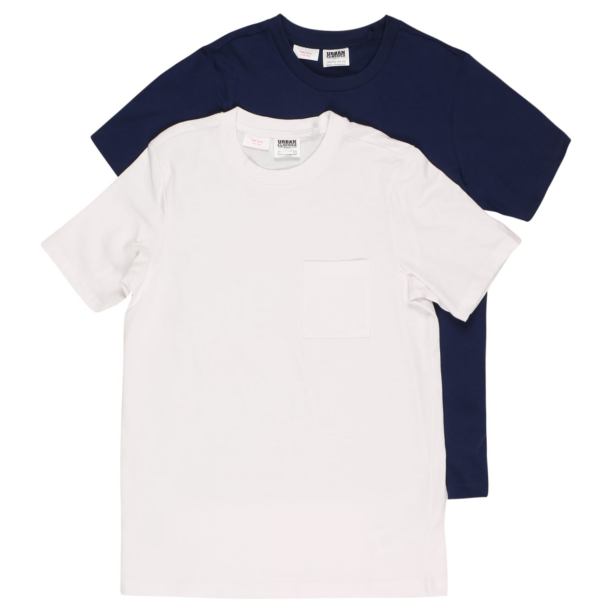 Urban Classics Tricou  bleumarin / alb