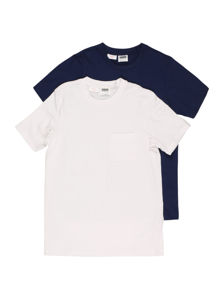 Urban Classics Tricou  bleumarin / alb