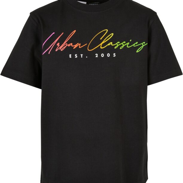 Urban Classics Tricou  galben neon / verde neon / negru / alb