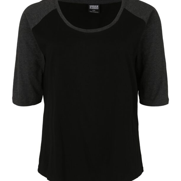 Urban Classics Tricou  gri amestecat / negru