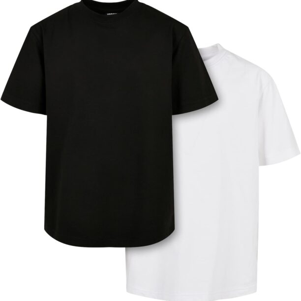 Urban Classics Tricou  negru / alb