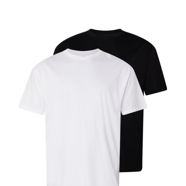 Urban Classics Tricou  negru / alb