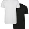 Urban Classics Tricou  negru / alb