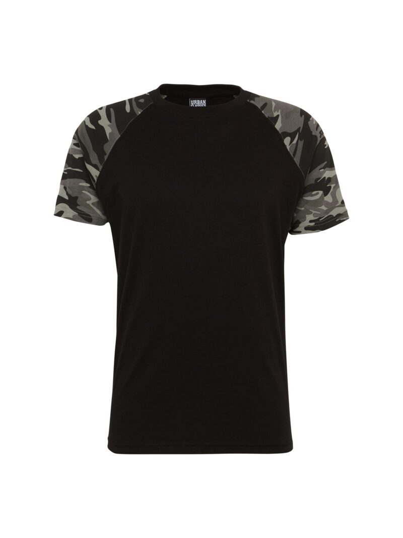 Urban Classics Tricou  negru / alb