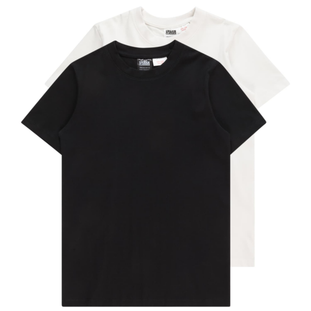 Urban Classics Tricou  negru / alb murdar