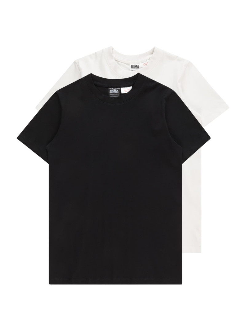 Urban Classics Tricou  negru / alb murdar