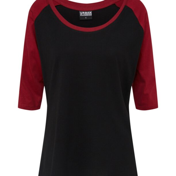 Urban Classics Tricou  roșu burgundy / negru