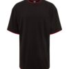 Urban Classics Tricou  roșu / negru