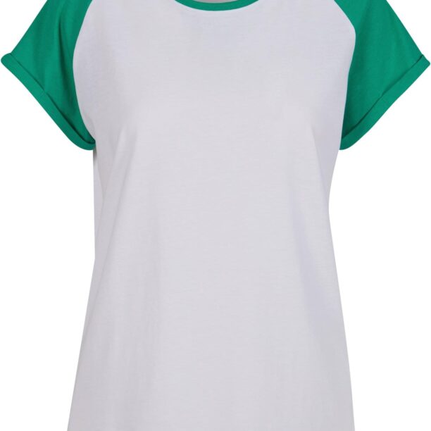 Urban Classics Tricou  verde / alb murdar