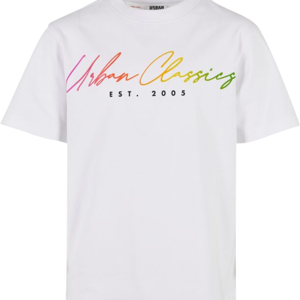 Urban Classics Tricou  verde / portocaliu / roz / alb murdar