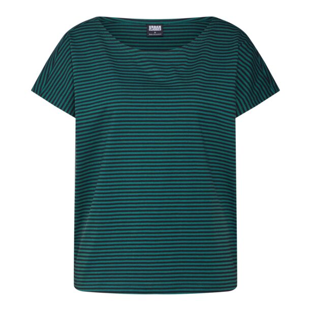 Urban Classics Tricou  verde smarald / negru