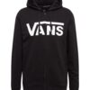 VANS Hanorac  negru / alb