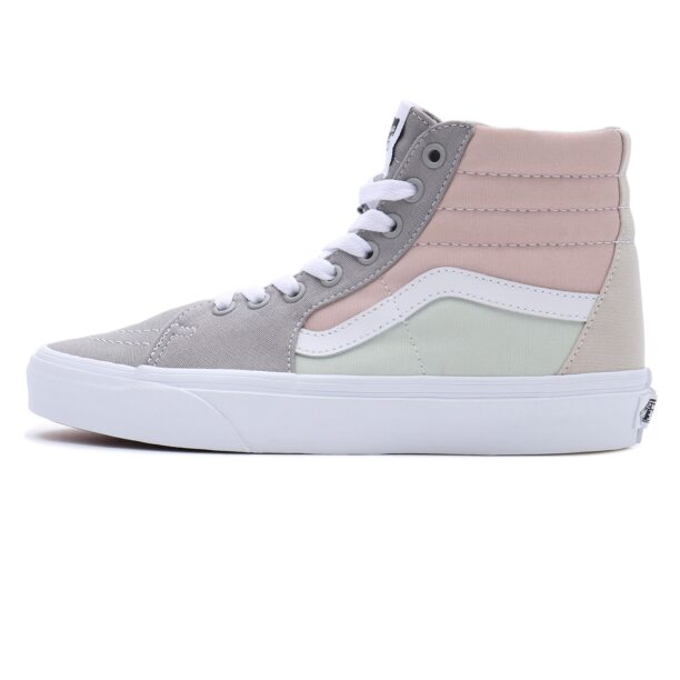 VANS Sneaker înalt 'SK8-HI'  gri / verde pastel / roz pastel / alb