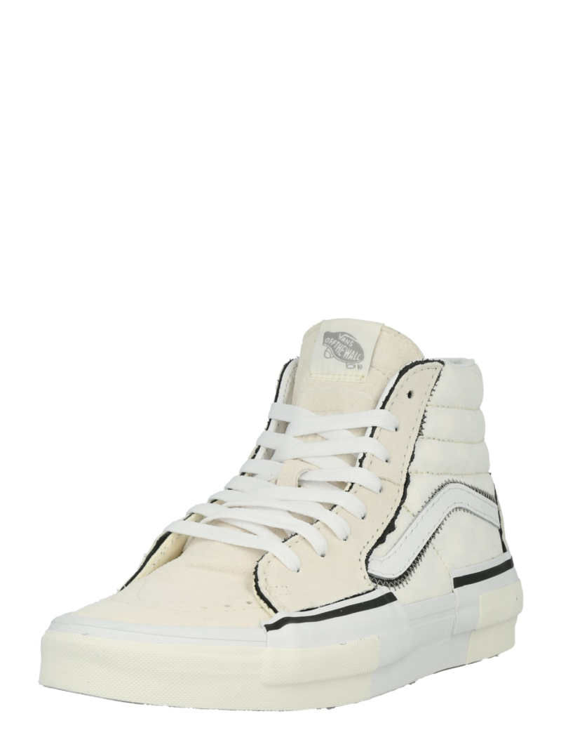 VANS Sneaker înalt 'SK8-Hi Reconstruct'  crem / negru / alb