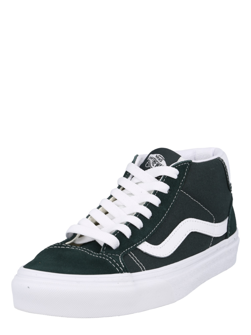 VANS Sneaker înalt 'Skool 37'  verde închis / alb