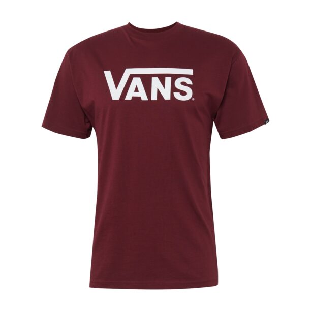 VANS Tricou 'Classic'  roșu merlot / alb